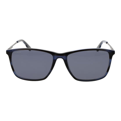 Hackett Men's Sunglasses – Blue Rectangle Frame, Polarized Lenses