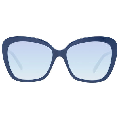 Emilio Pucci Women’s Sunglasses – Blue Butterfly Frame, Gradient Lenses