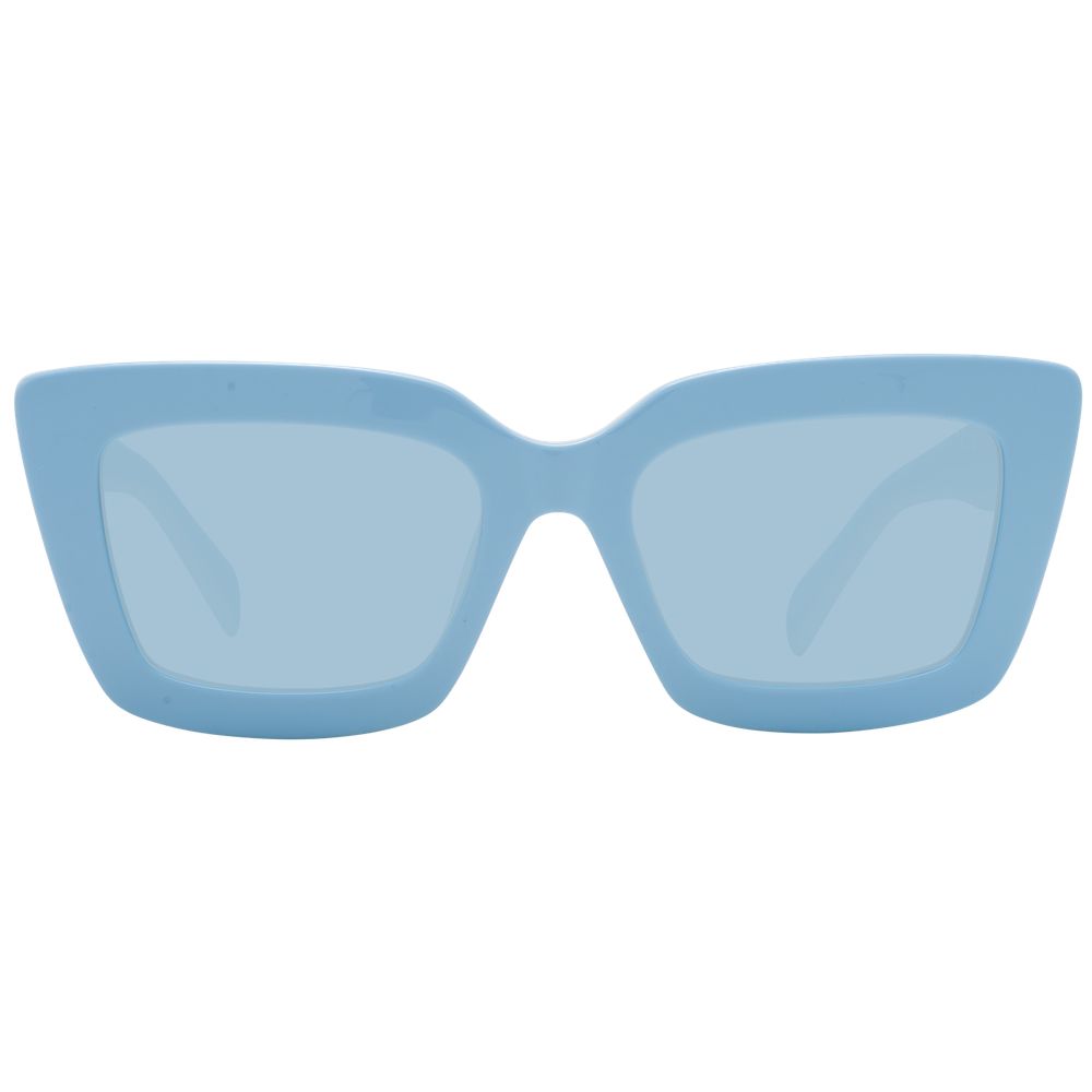 Emilio Pucci Women’s Sunglasses – Blue Full-Rim Frame, Blue Lenses