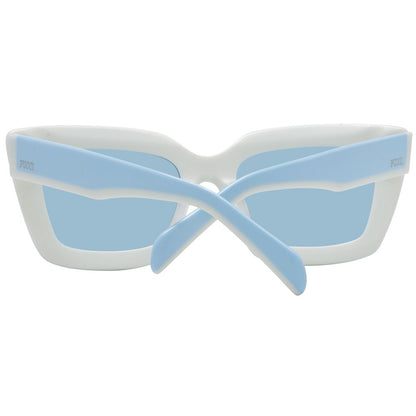 Emilio Pucci Women’s Sunglasses – Blue Full-Rim Frame, Blue Lenses