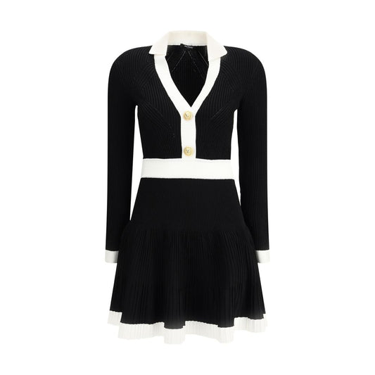 Balmain Knit Short Dress - Structured Elegance & Comfort