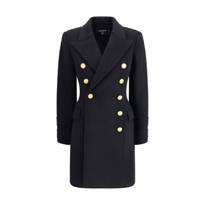 Balmain Wool and Cashmere Double-Breasted Coat