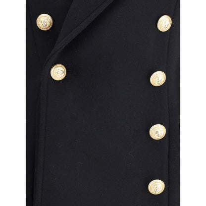 Balmain Wool and Cashmere Double-Breasted Coat