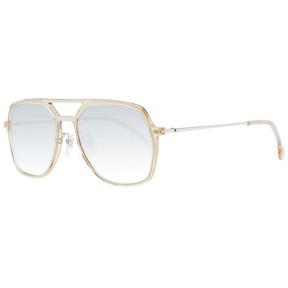 Lozza Unisex Sunglasses – Beige Full-Rim Frame, Grey Gradient Lenses