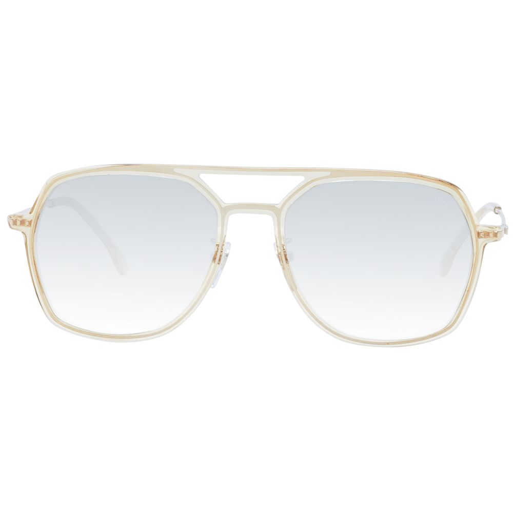 Lozza Unisex Sunglasses – Beige Full-Rim Frame, Grey Gradient Lenses