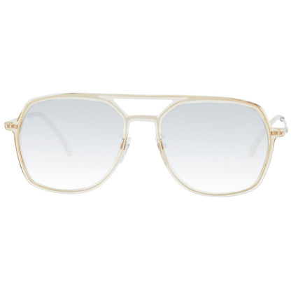 Lozza Unisex Sunglasses – Beige Full-Rim Frame, Grey Gradient Lenses