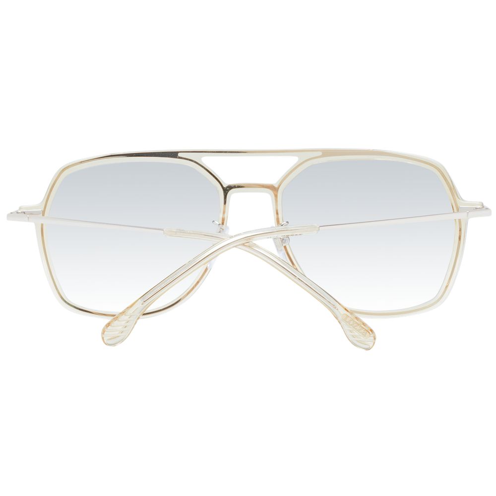 Lozza Unisex Sunglasses – Beige Full-Rim Frame, Grey Gradient Lenses