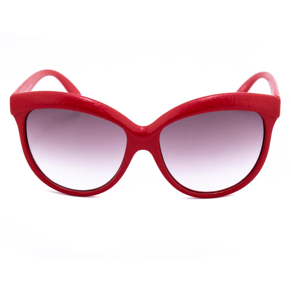 Italia Independent Women’s Sunglasses – Red Acetate Frame, Mineral Lenses