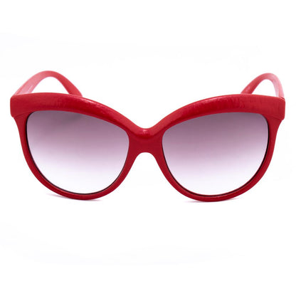Italia Independent Women’s Sunglasses – Red Acetate Frame, Mineral Lenses