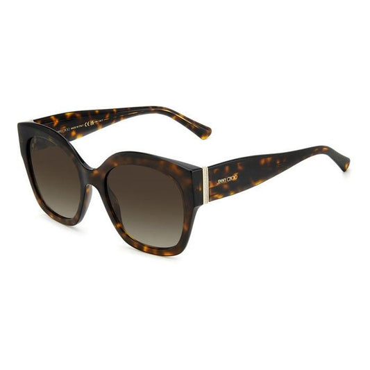 Jimmy Choo Women’s Sunglasses – Brown Acetate Frame, Gradient Lenses