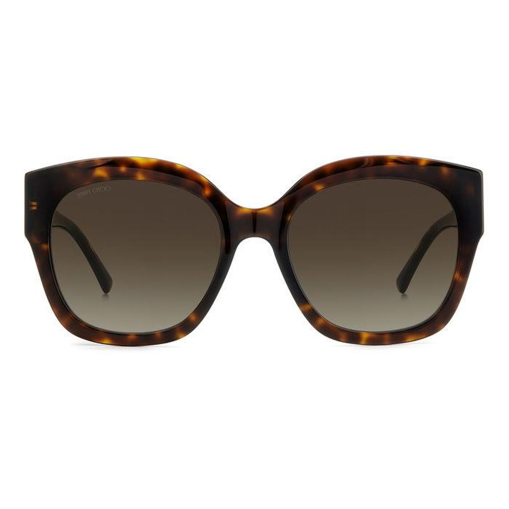 Jimmy Choo Women’s Sunglasses – Brown Acetate Frame, Gradient Lenses