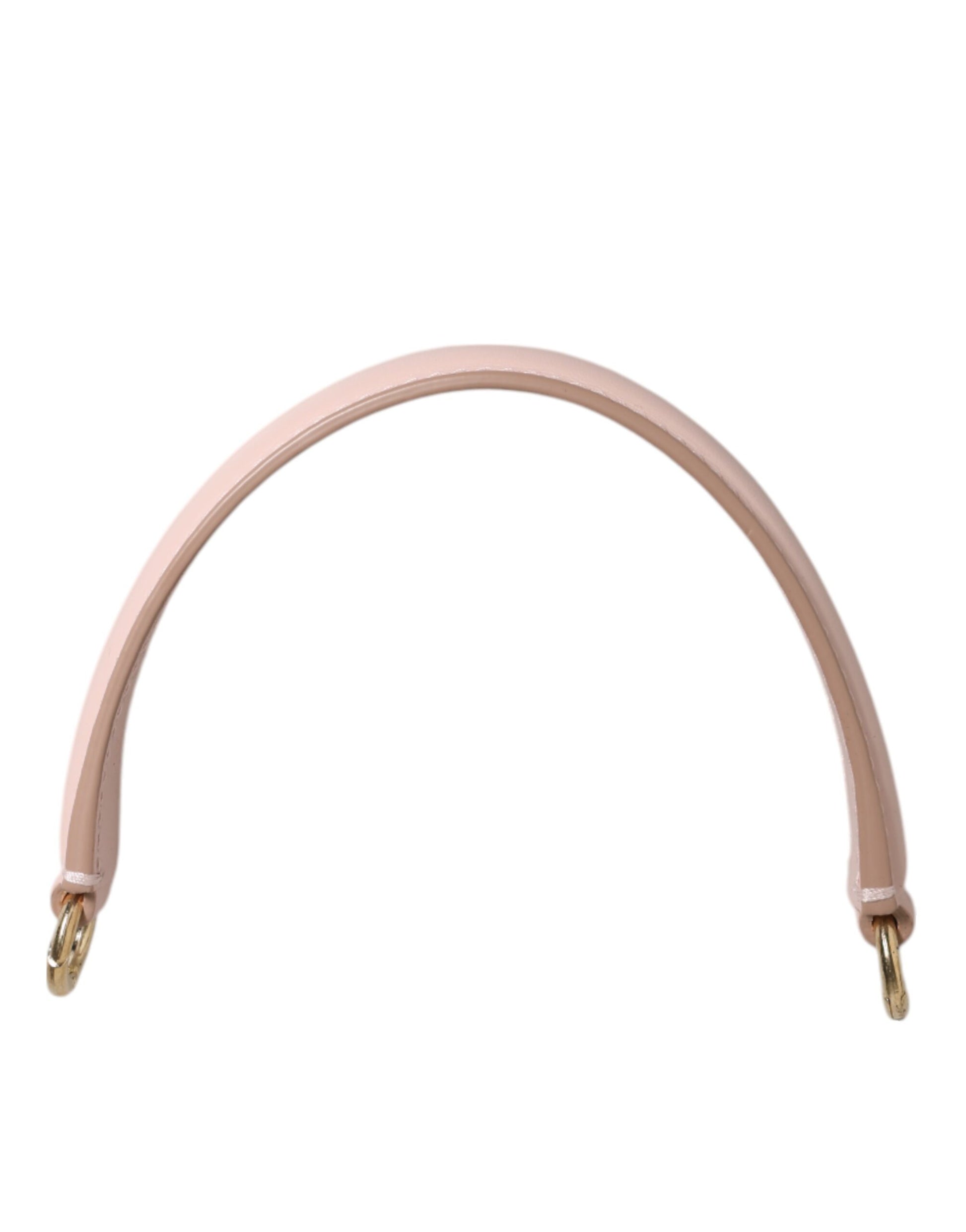 Dolce & Gabbana Pink Leather Gold-Tone Shoulder Bag Strap