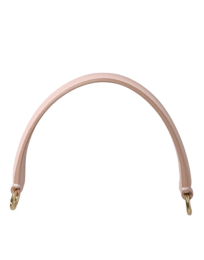 Dolce & Gabbana Pink Leather Gold-Tone Shoulder Bag Strap