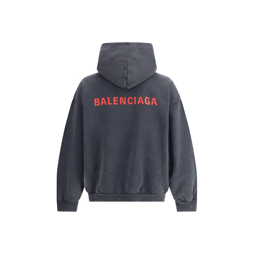 Balenciaga Logo Hooded Sweatshirt