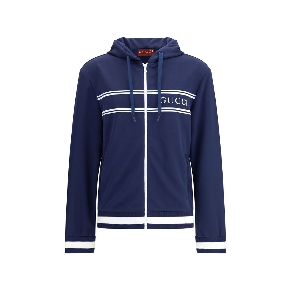 Gucci Hooded Full Zip Technical Jersey