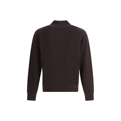 Burberry Cashmere Long-Sleeved Polo Sweater