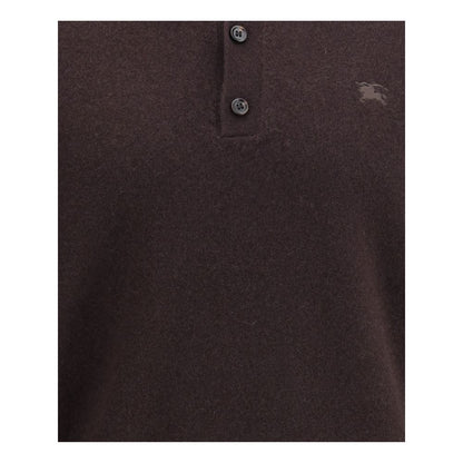 Burberry Cashmere Long-Sleeved Polo Sweater