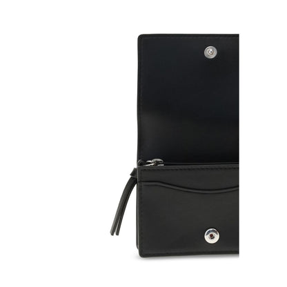 Ganni Card Holder with Flap - Blue Dog