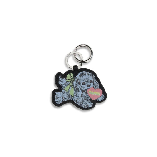 Ganni Spaniel Dog Eco Leather Keyring