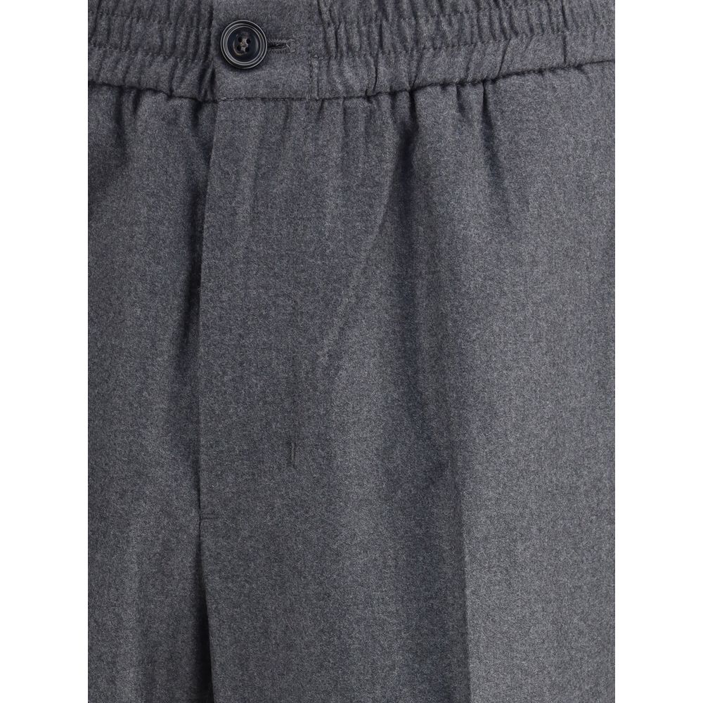 Ami Paris Fleece Wool Trousers
