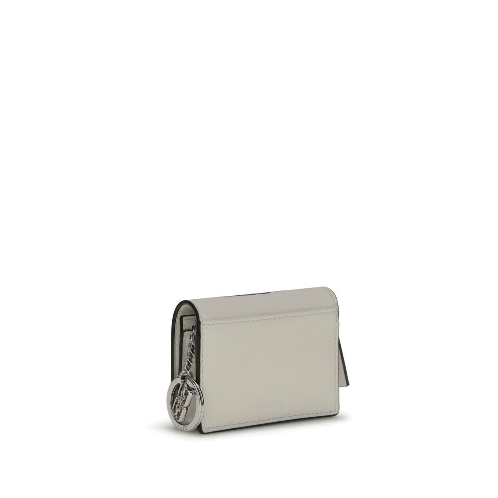 Ganni Card Holder with Flap Cat Signature