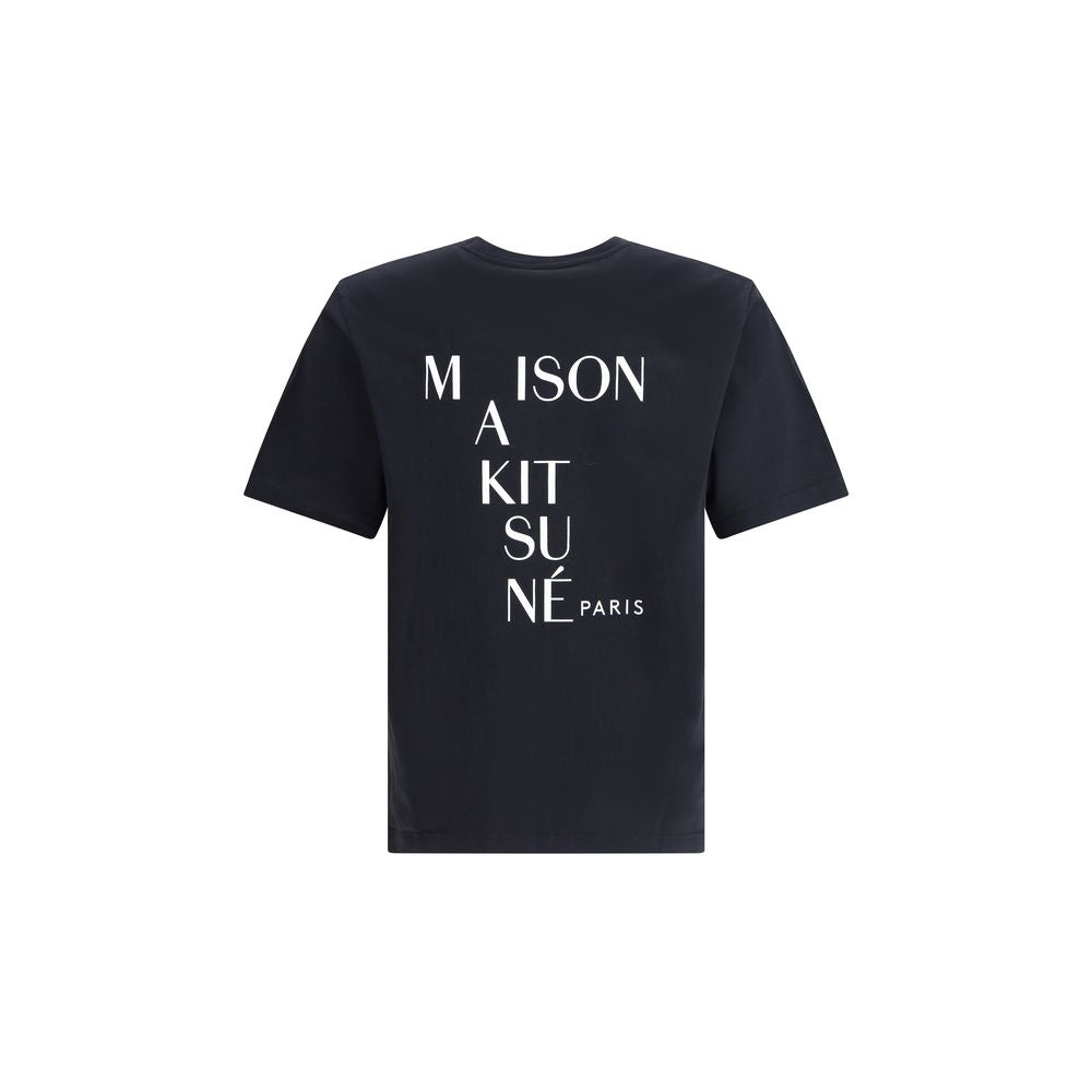 Maison Kitsuné Cotton T-Shirt with Logo Patch
