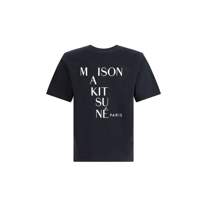 Maison Kitsuné Cotton T-Shirt with Logo Patch