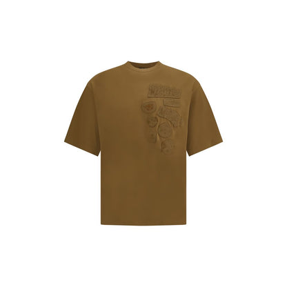 Dsquared2 Brown Embroidered Patches T-Shirt for Men