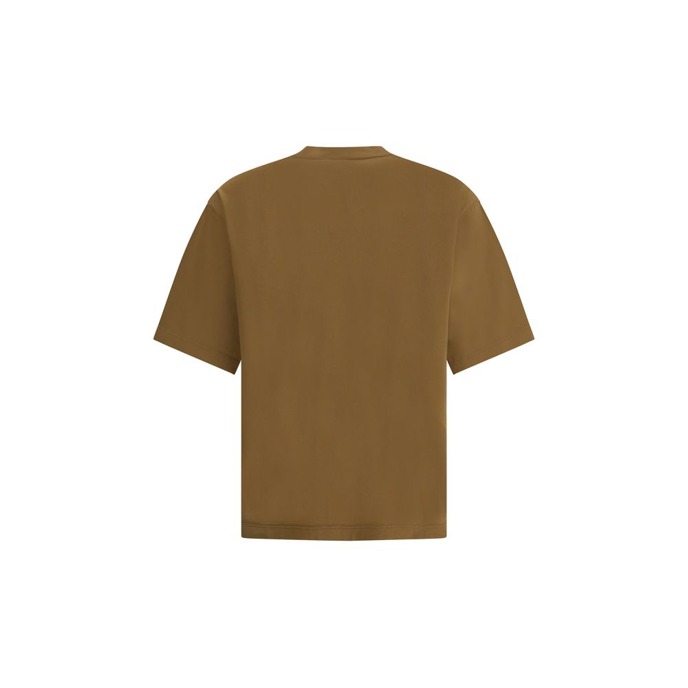 Dsquared2 Brown Embroidered Patches T-Shirt for Men