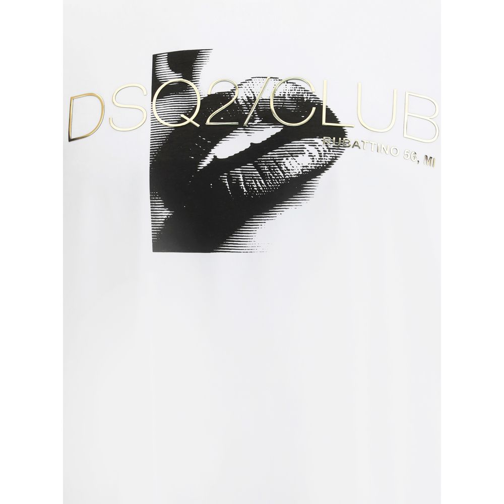 Dsquared² Cotton T-Shirt: Urban Essential with Bold Identity