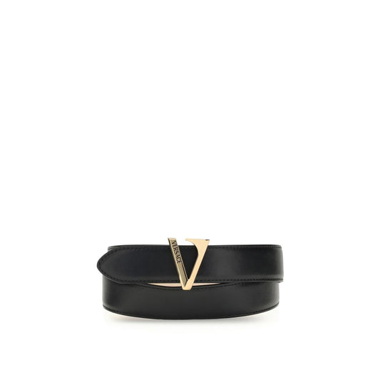 Versace Calfskin V Belt - A Distinctive Statement Piece