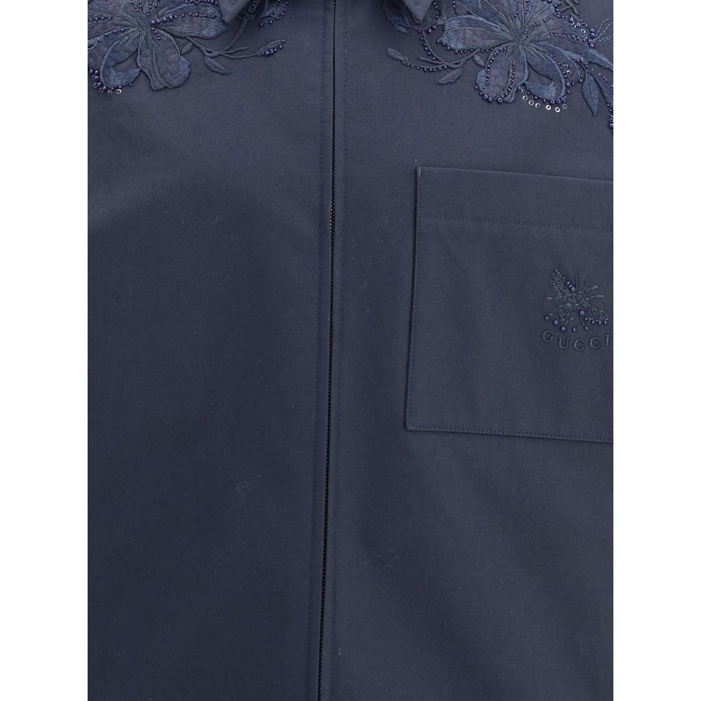 Gucci Cotton Jacket with Embroidery