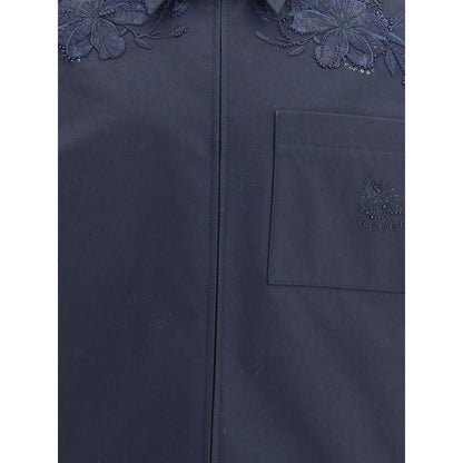 Gucci Cotton Jacket with Embroidery