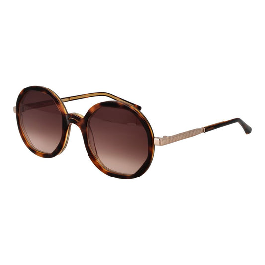 Sandro Brown Women’s Sunglasses – Square Frame, Brown Gradient Lenses