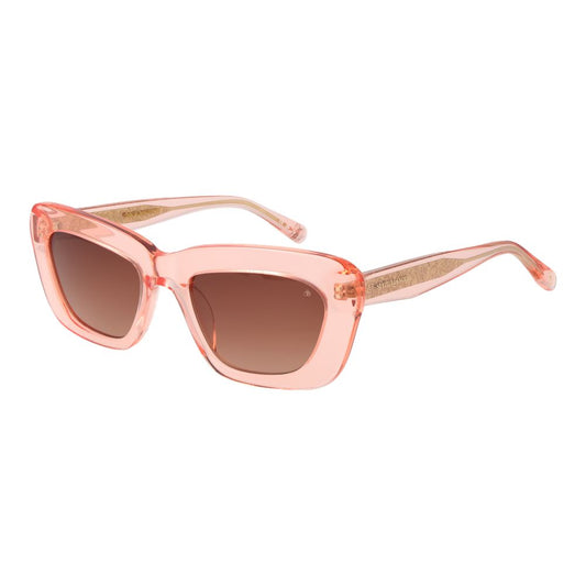 Scotch & Soda Women’s Sunglasses – Cat Eye Frame, Rose Gradient Lenses