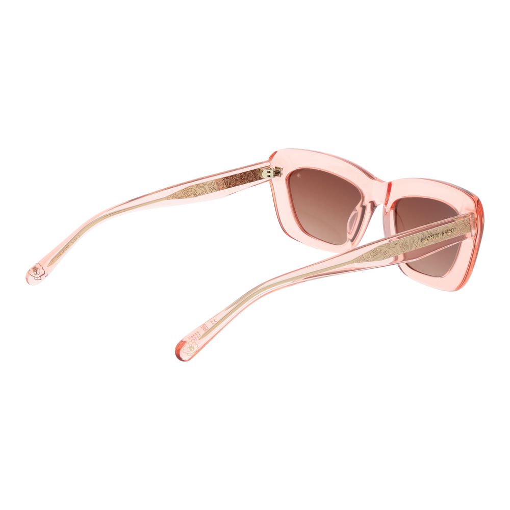 Scotch & Soda Women’s Sunglasses – Cat Eye Frame, Rose Gradient Lenses