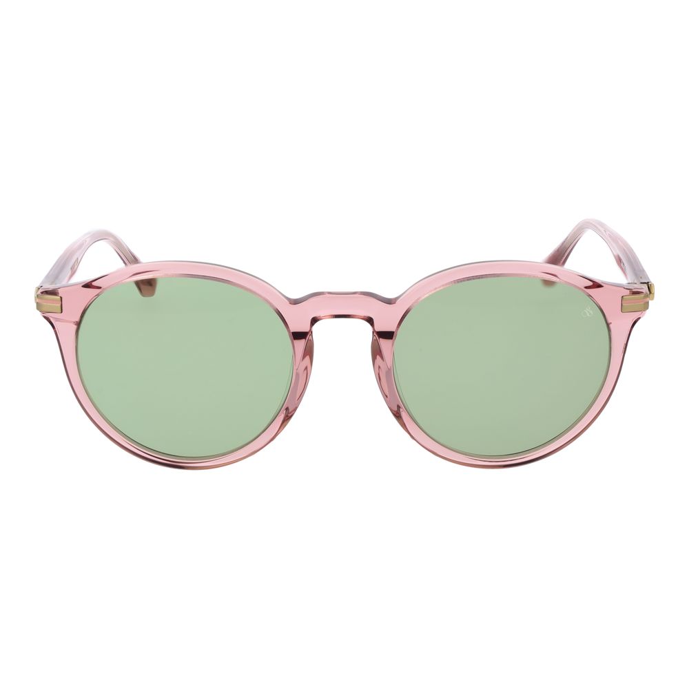 Scotch & Soda Men’s Sunglasses – Rose Full-Rim Frame, Green Lenses
