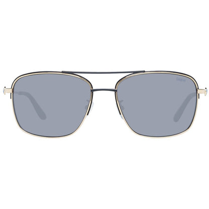BMW Gold Men’s Sunglasses – Aviator Frame with Grey Lenses