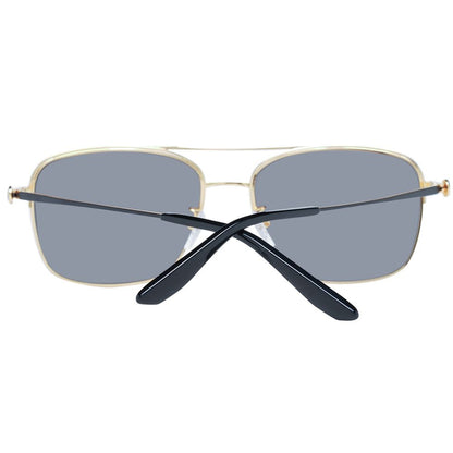 BMW Gold Men’s Sunglasses – Aviator Frame with Grey Lenses