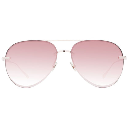 Scotch & Soda Women’s Sunglasses – Rose Gold Aviator Frame, Gradient Lenses
