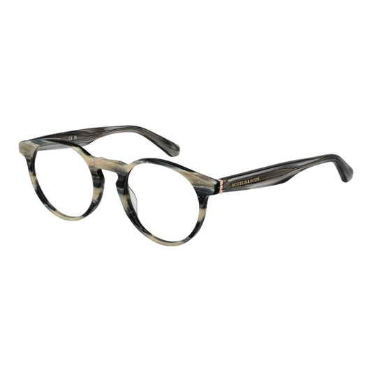 Scotch & Soda Men’s Optical Glasses – White Round Frame