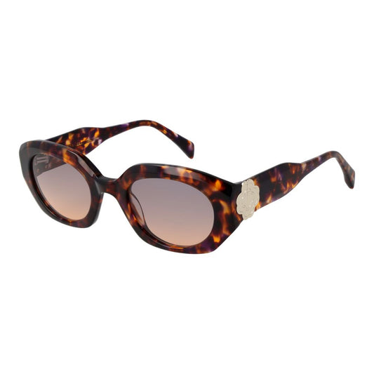 Maje Women’s Sunglasses – Brown Oval Frame, Brown Gradient Lenses