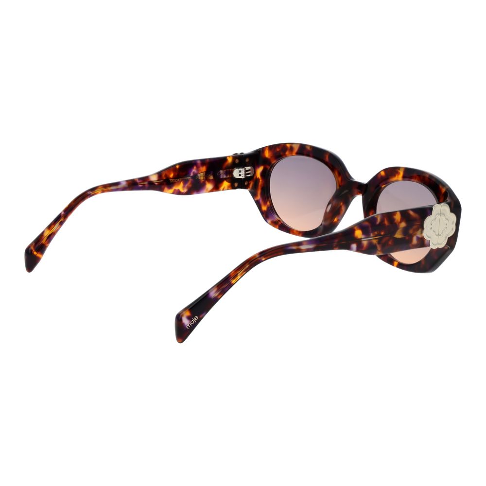 Maje Women’s Sunglasses – Brown Oval Frame, Brown Gradient Lenses