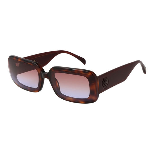 Maje Women’s Sunglasses – Brown Rectangle Frame with Gradient Lenses
