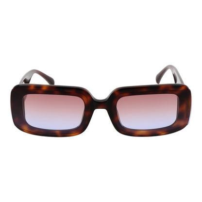 Maje Women’s Sunglasses – Brown Rectangle Frame with Gradient Lenses