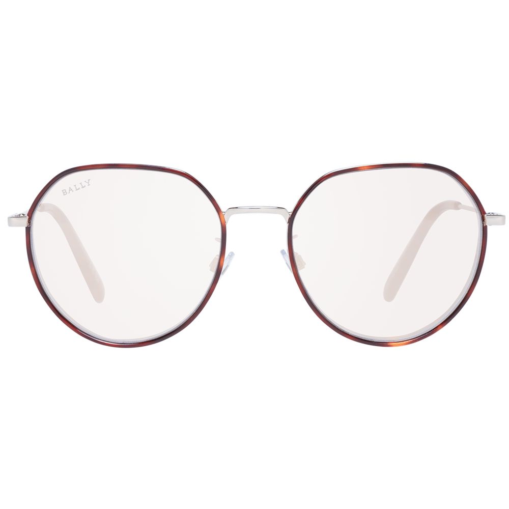 Bally Brown Women’s Sunglasses – Stylish Round Frame with Mirrored Lenses