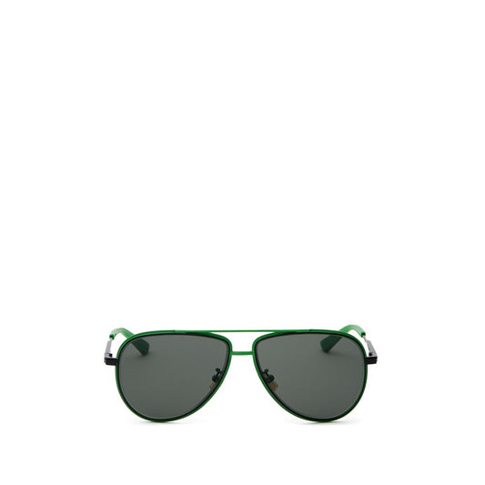 Bottega Veneta Women's Sunglasses – Green Metal Aviators