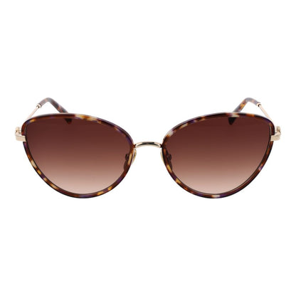 Maje Women’s Sunglasses – Brown Cat Eye Frame with Gradient Lenses