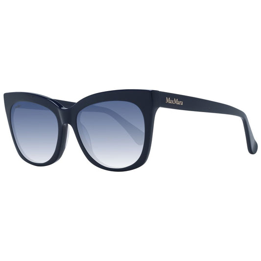 Max Mara Women’s Sunglasses – Blue Cat Eye Frame, Gradient Lenses