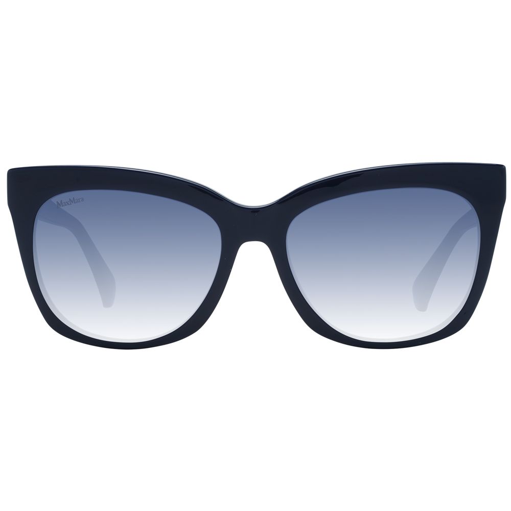 Max Mara Women’s Sunglasses – Blue Cat Eye Frame, Gradient Lenses